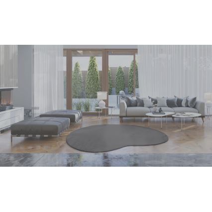 Antislip vloerkleed LOREN 160x230 cm grijs
