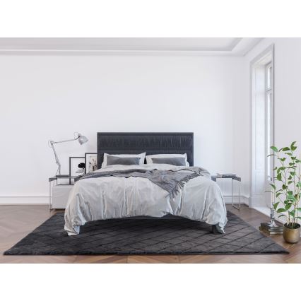 Antislip vloerkleed MODENA NEW 120x160 cm antraciet