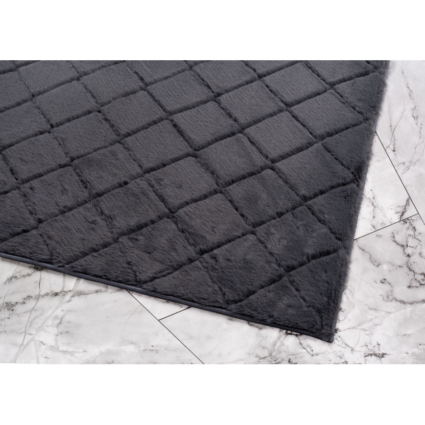Antislip vloerkleed MODENA NEW 120x160 cm antraciet