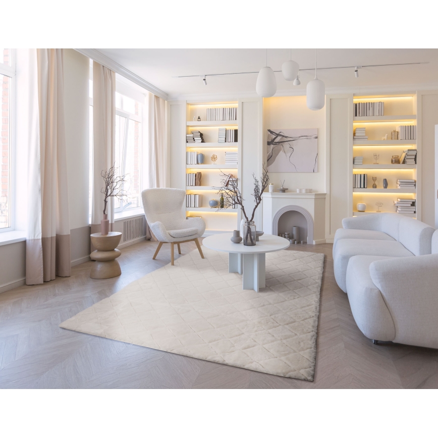 Antislip vloerkleed MODENA NEW 120x160 cm crème