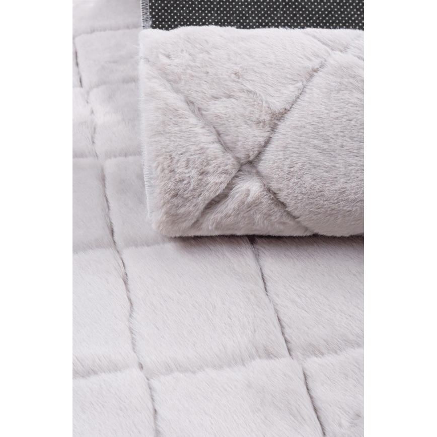 Antislip vloerkleed MODENA NEW 160x220 cm lichtgrijs