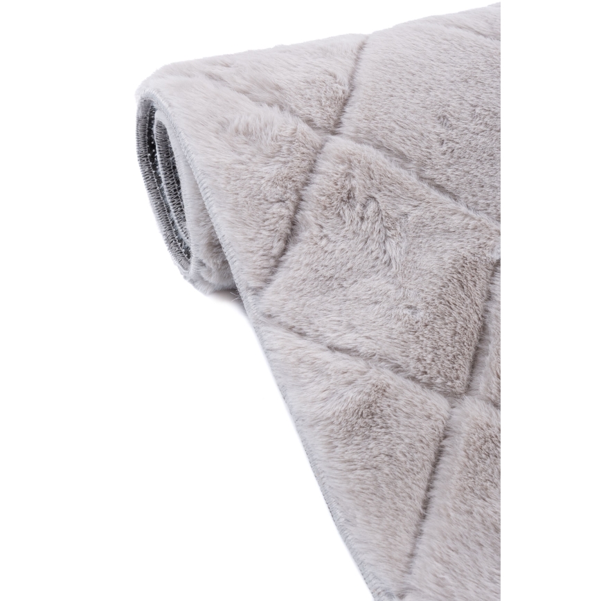 Antislip vloerkleed MODENA NEW 160x220 cm lichtgrijs