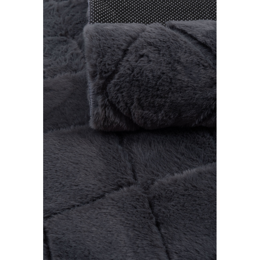 Antislip vloerkleed MODENA NEW 60x100 cm antraciet