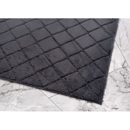 Antislip vloerkleed MODENA NEW 60x100 cm antraciet