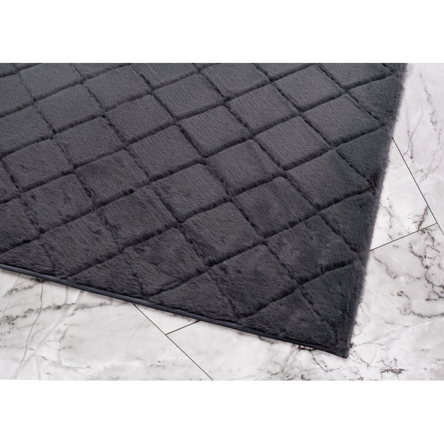 Antislip vloerkleed MODENA NEW 60x100 cm antraciet