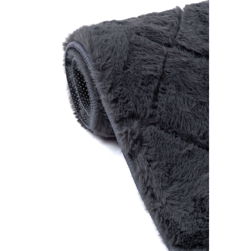 Antislip vloerkleed MODENA NEW 60x100 cm antraciet
