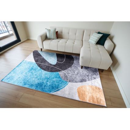 Antislip vloerkleed PRINT SHINE 160x230 cm veelkleurig