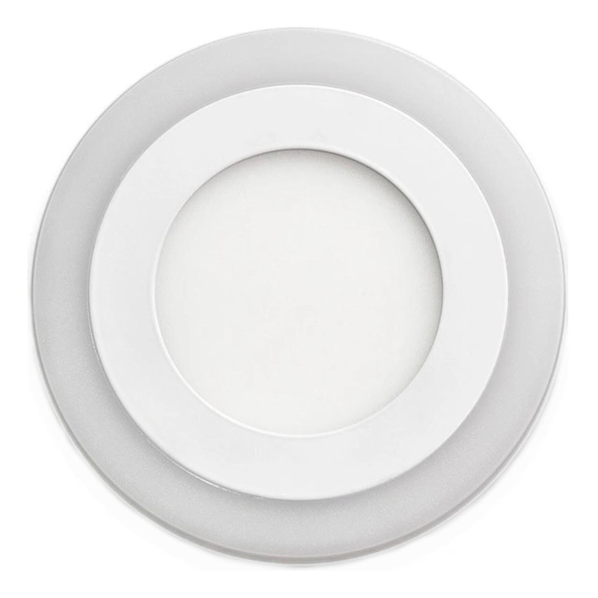 APLED - Hangende LED Badkamer plafond verlichting RONDO DUO LED/4W + LED/12W/230V IP41 3000/4000K diameter 19,5 cm wit