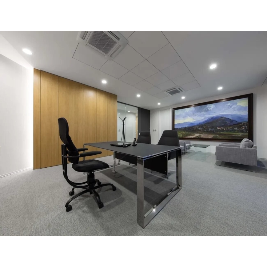 APLED - Hangende LED Badkamer plafond verlichting RONDO LED/12W/230V IP40 diameter 17 cm mat chroom