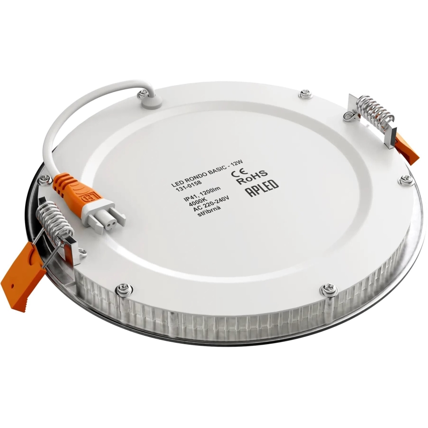 APLED - Hangende LED Badkamer plafond verlichting RONDO LED/12W/230V IP40 diameter 17 cm mat chroom