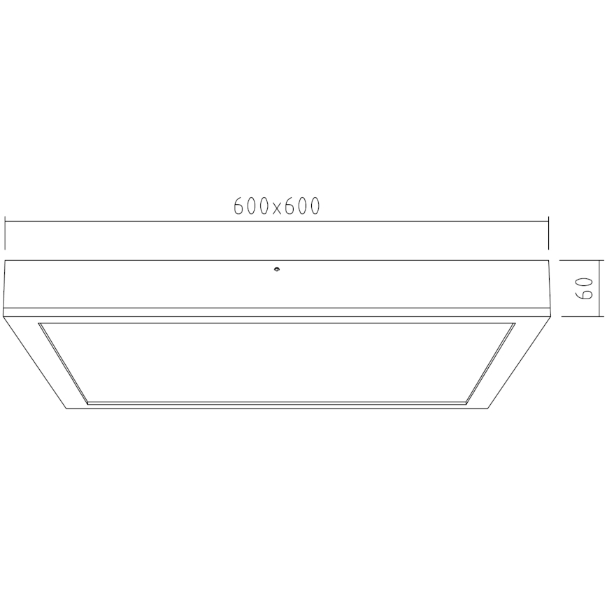 APLED - LED Paneel voor Oppervlak Montage QUADRA LED/40W/230V eiken