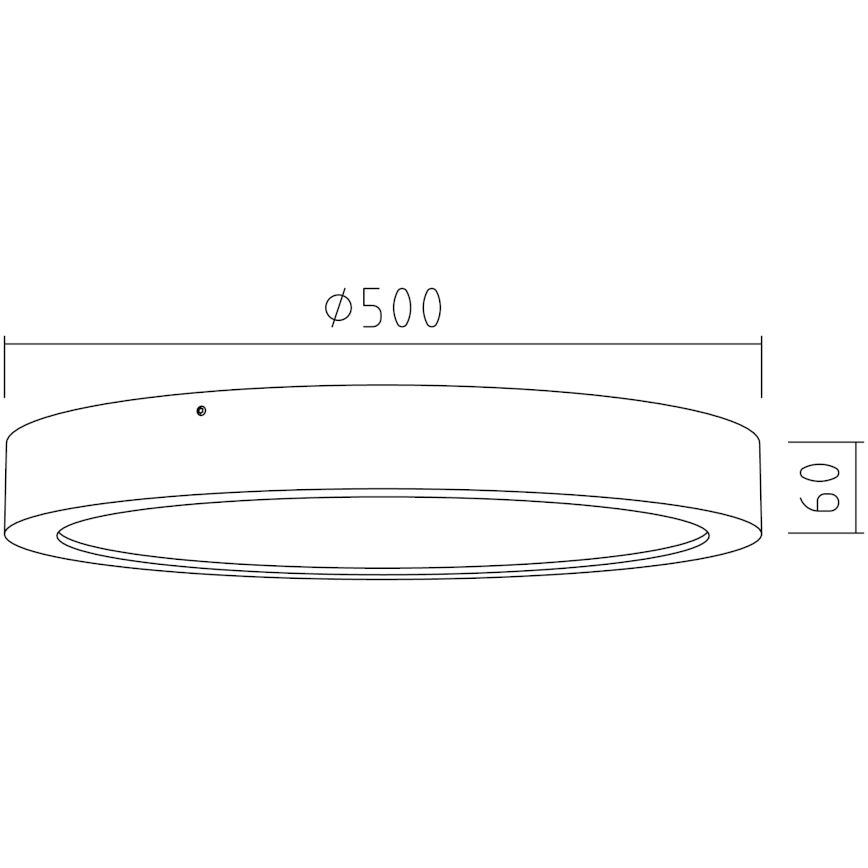APLED - LED Plafond Lamp RONDO LED/48W/230V d. 50 cm eiken