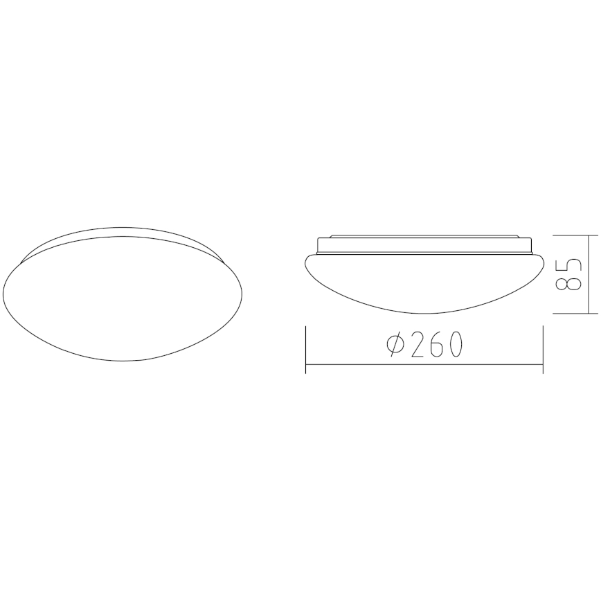 APLED - LED Plafondlamp LENS P TRICOLOR LED/12W/230V IP41 2700 - 6500K 825lm