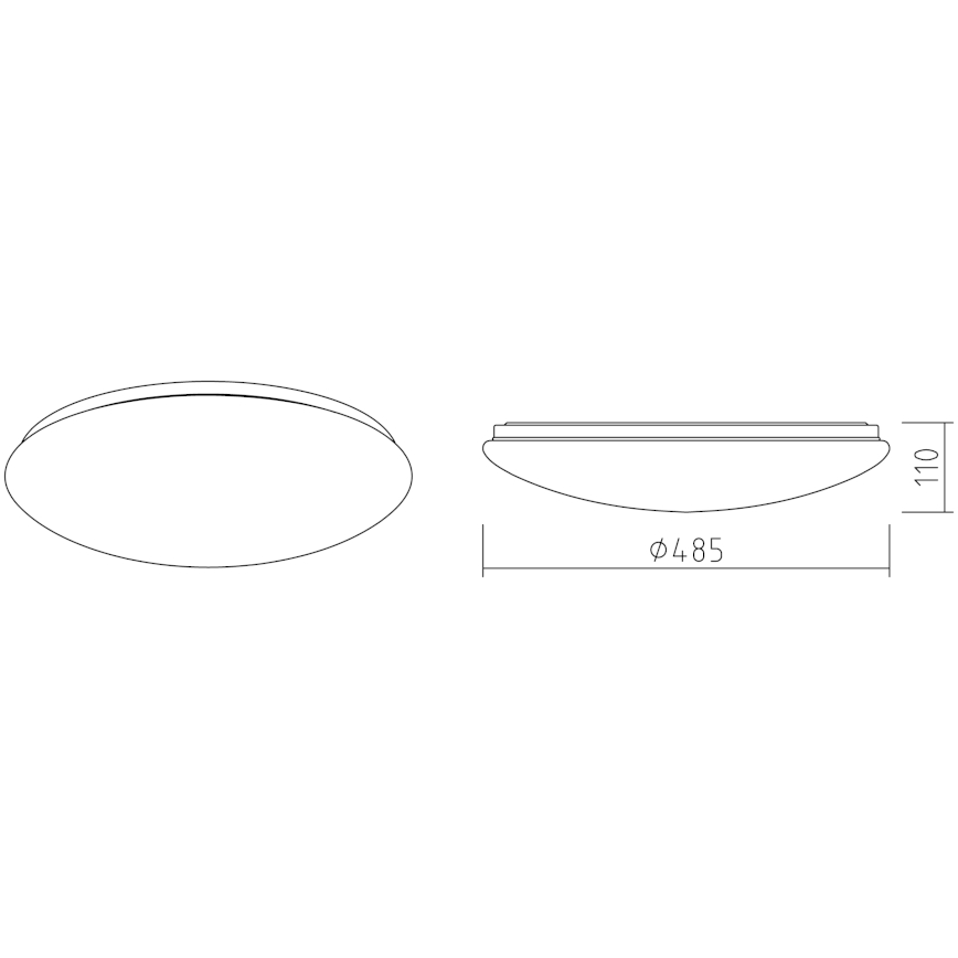 APLED - LED Plafondlamp LENS P TRICOLOR LED/36W/230V IP41 2700 - 6500K 2520lm