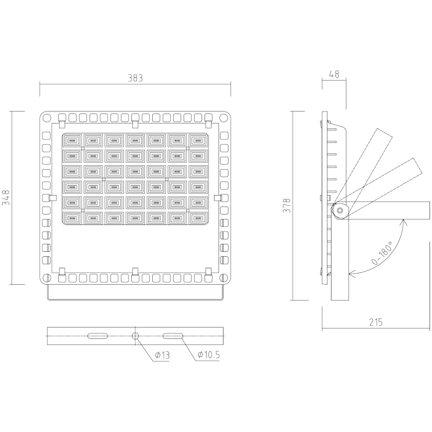 APLED - LED Schijnwerper voor buiten PRO LED/150W/230V IP66 15000lm 6000K
