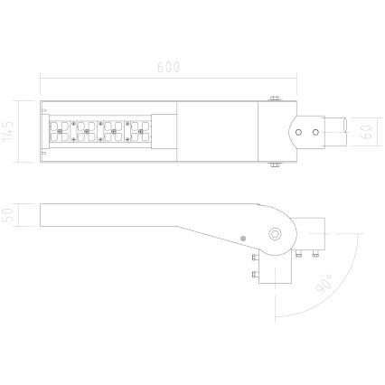 APLED - LED Straatlantaarn FLEXIBO PREMIUM LED/19W/90-265V IP65 2700K