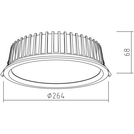 APLED - LED Hang plafondverlichting RONDO WOODLINE LED/18W/230V 3000K diameter 26 cm essehout massief hout