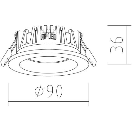 APLED - LED Hang plafondverlichting RONDO WOODLINE LED/3W/230V 3000K diameter 9 cm Dennenboom massief hout