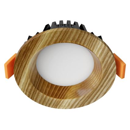 APLED - LED Hang plafondverlichting RONDO WOODLINE LED/3W/230V 3000K diameter 9 cm essehout massief hout