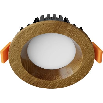 APLED - LED Hang plafondverlichting RONDO WOODLINE LED/3W/230V 4000K diameter 9 cm eiken massief hout