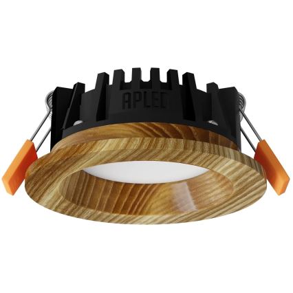 APLED - LED Hang plafondverlichting RONDO WOODLINE LED/3W/230V 4000K diameter 9 cm essehout massief hout