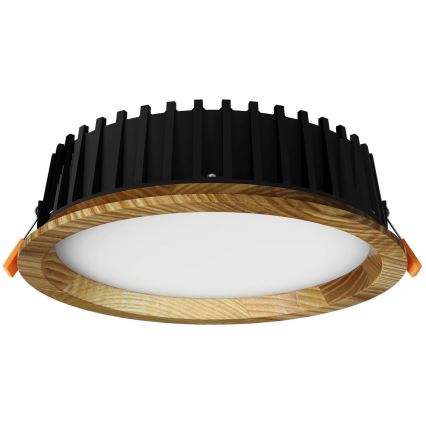 APLED - LED Hang plafondverlichting RONDO WOODLINE LED/6W/230V 4000K diameter 15 cm essehout massief hout