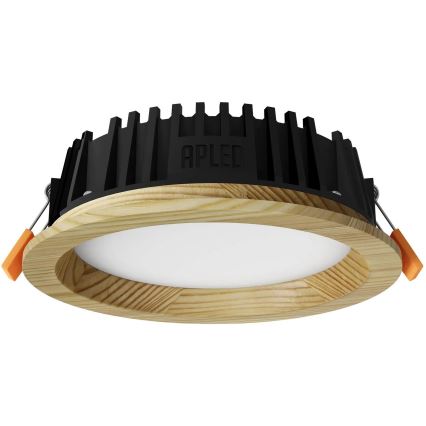 APLED - LED Hang plafondverlichting RONDO WOODLINE LED/6W/230V 4000K diameter 15 cm grenen massief hout