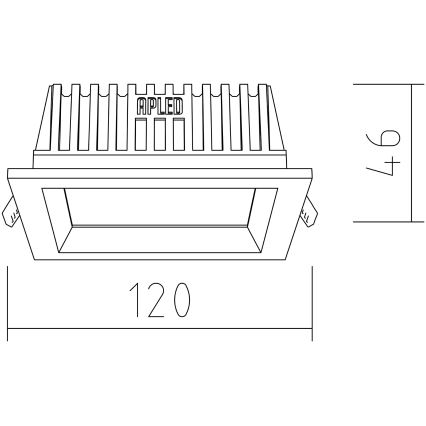 APLED - LED Hang plafondverlichting SQUARE WOODLINE LED/6W/230V 4000K 12x12 cm Dennenboom massief hout