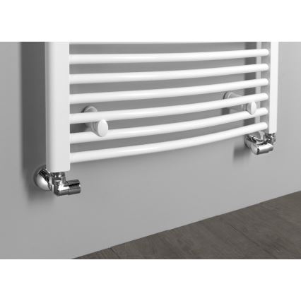 Aqualine - Aansluitset voor hoekafsluiters FIRST rechts/hoogglans chroom