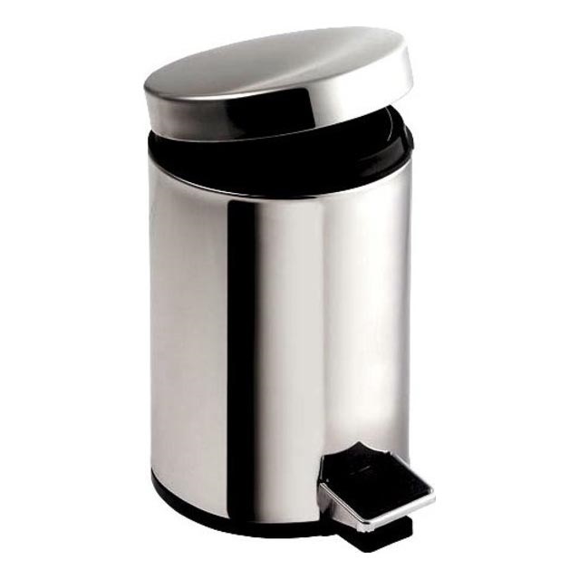 Aqualine - Afvalbak SIMPLE LINE 20 l gepolijst roestvrij