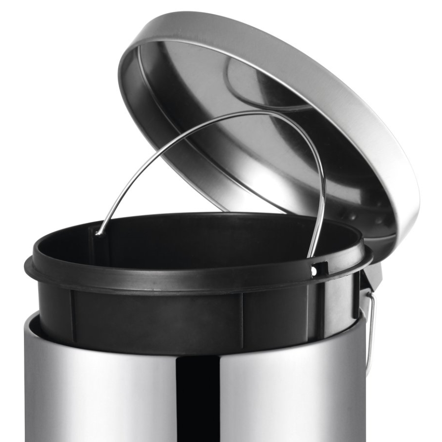 Aqualine - Afvalbak SIMPLE LINE 20 l gepolijst roestvrij
