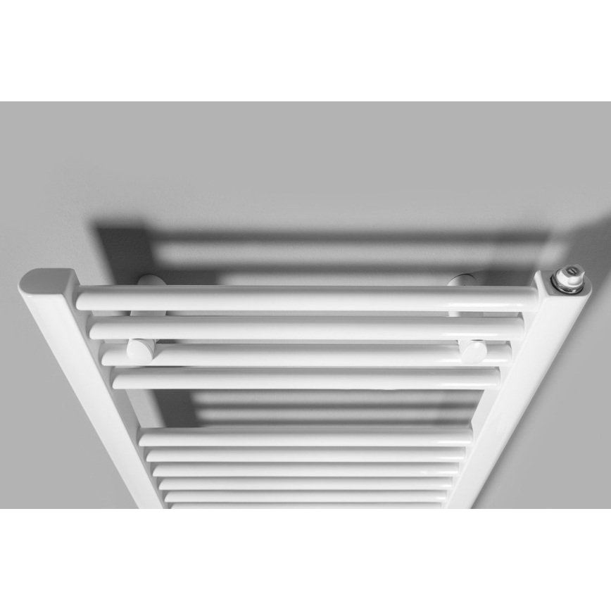 Aqualine - Badkamer elektrisch radiator DIRECT-E 400W/230V 132 cm wit Recht