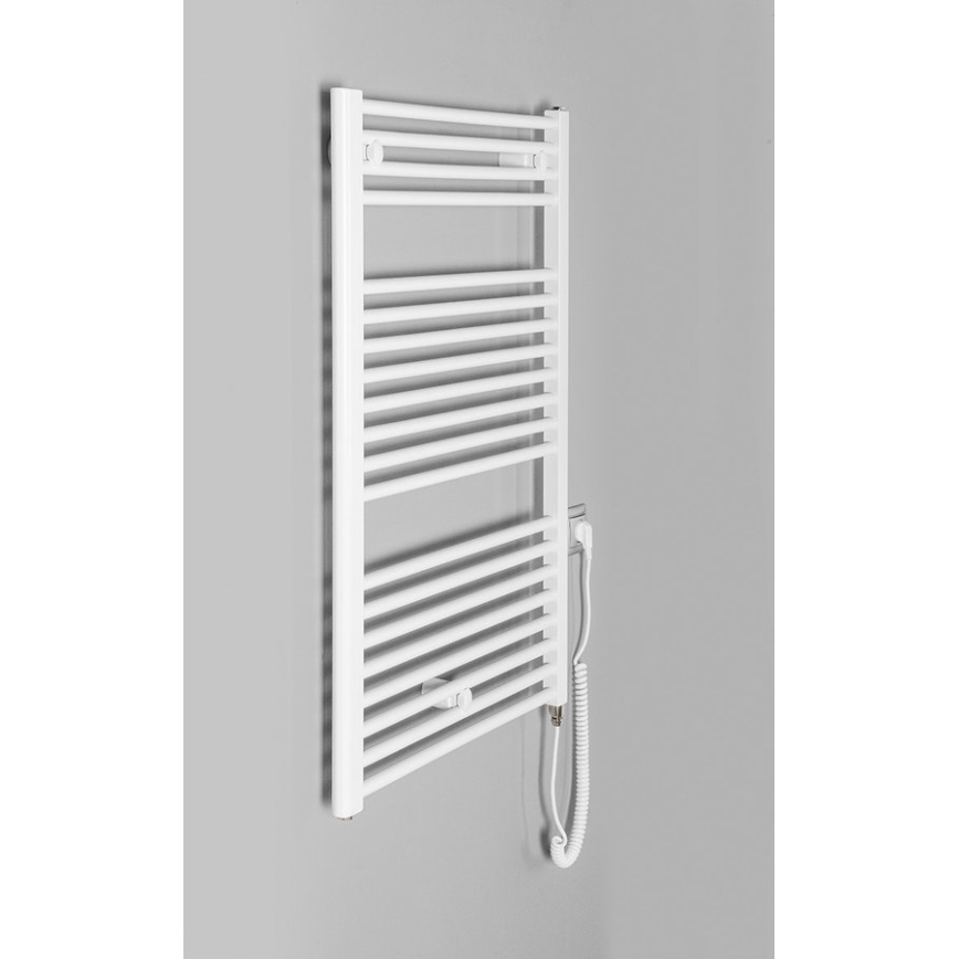 Aqualine - Badkamer elektrisch radiator DIRECT-E 400W/230V 96 cm wit Recht