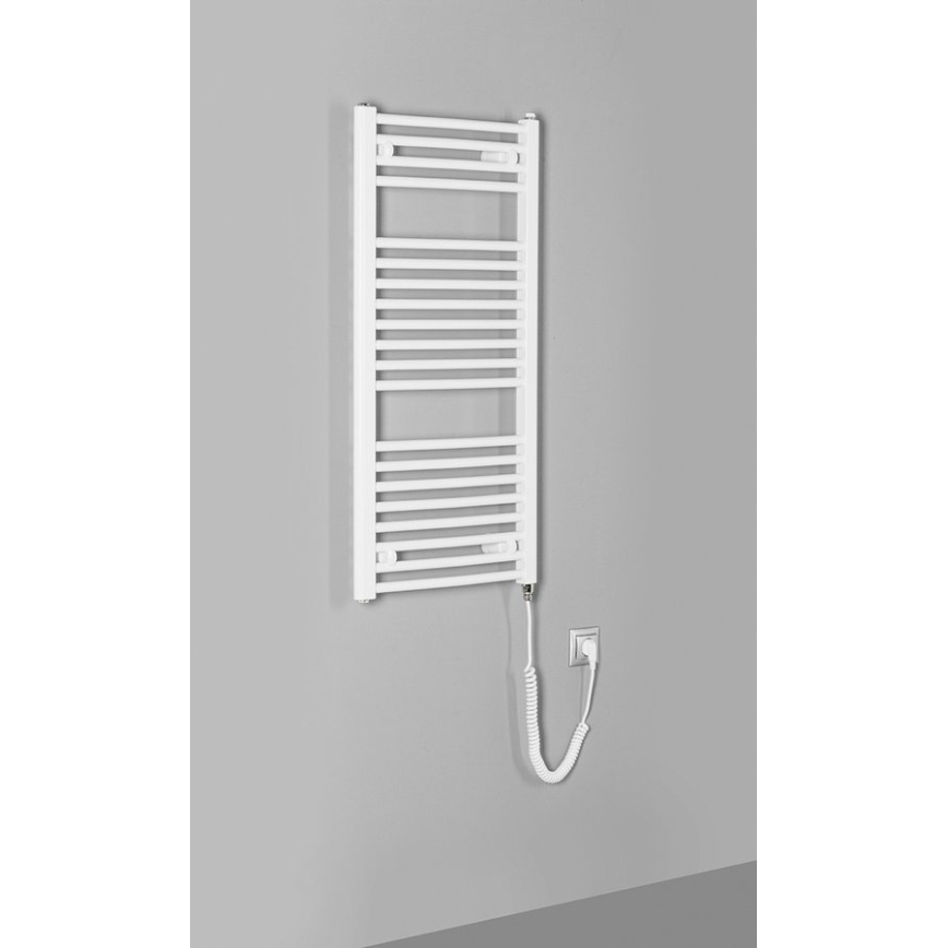 Aqualine - Badkamer elektrisch radiator ORBIT-E 300W/230V 96 cm wit rond