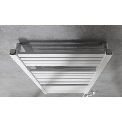 Aqualine - Badkamer elektrisch radiator TONDI-E 300W/230V 97 cm wit Recht