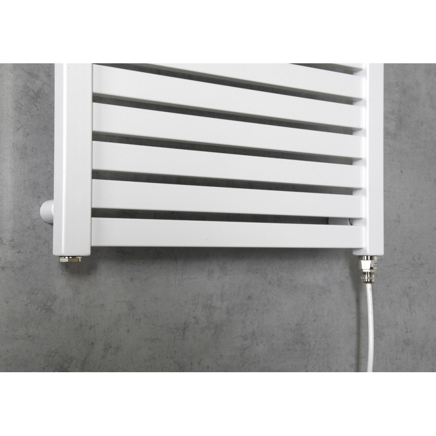 Aqualine - Badkamer elektrisch radiator TONDI-E 300W/230V 97 cm wit Recht