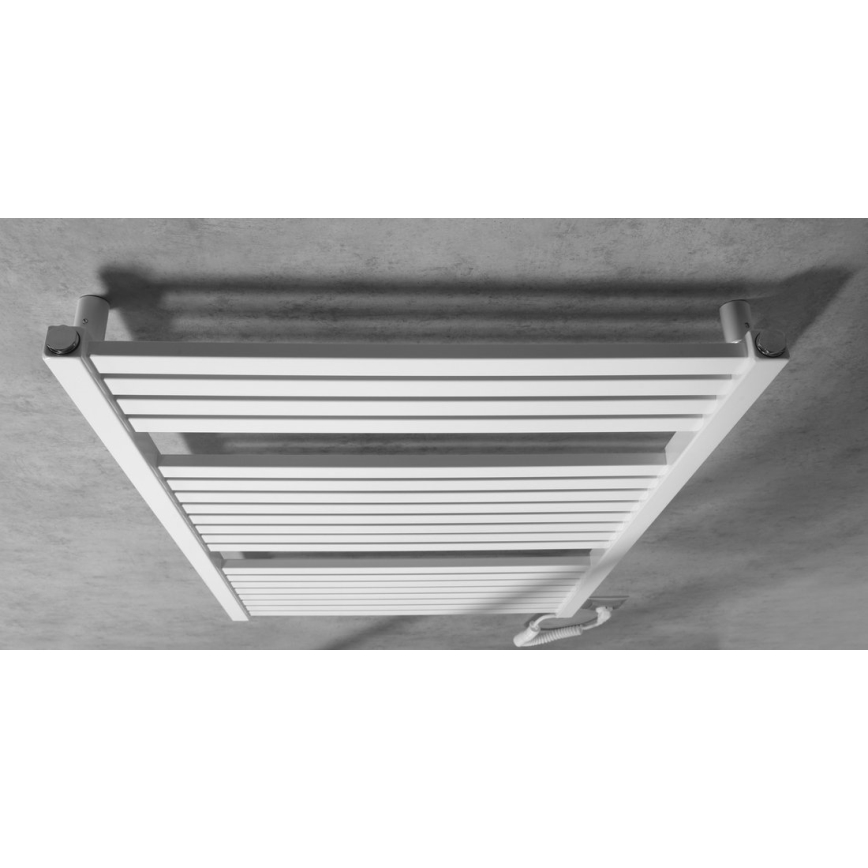 Aqualine - Badkamer elektrisch radiator TONDI-E 400W/230V 97 cm wit Recht