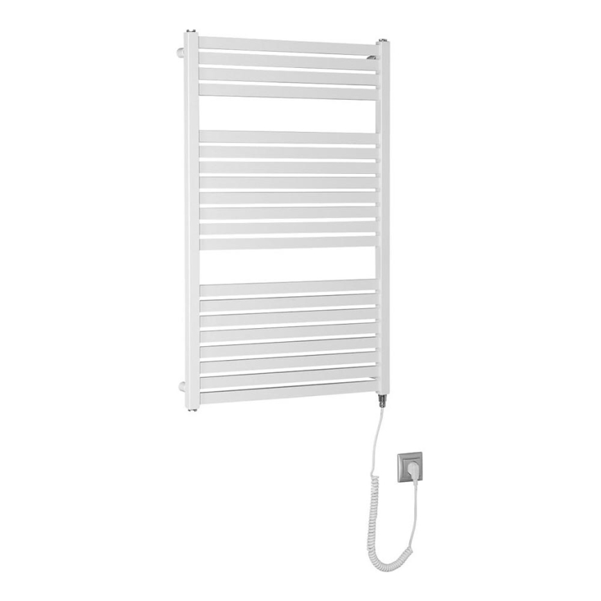 Aqualine - Badkamer elektrisch radiator TONDI-E 400W/230V 97 cm wit Recht