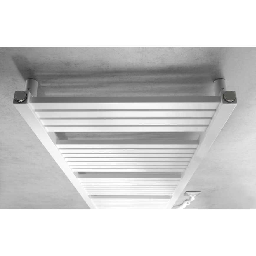 Aqualine - Badkamer elektrisch radiator TONDI-E 500W/230V 133 cm wit Recht