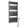 Aqualine - Badkamer elektrisch radiator TONDI-E 600W/230V 133 cm mat zwart Recht