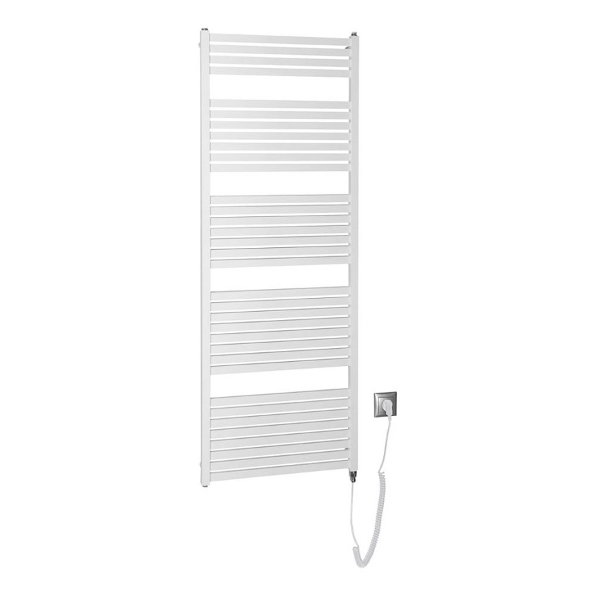 Aqualine - Badkamer elektrisch radiator TONDI-E 800W/230V 169 cm wit Recht