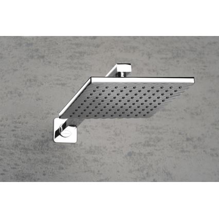Aqualine - Douche arm hoekig 40,4 cm glanzend chroom