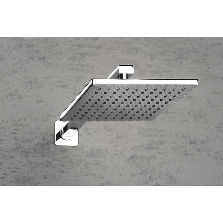 Aqualine - Douche arm hoekig 40,4 cm glanzend chroom