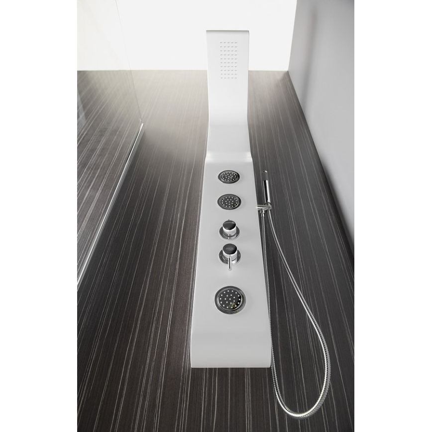 Aqualine - Douchepaneel YUKI mat wit