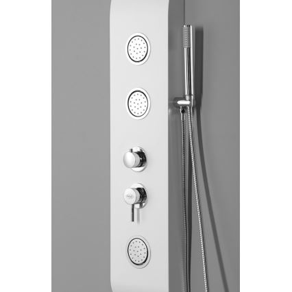 Aqualine - Douchepaneel YUKI mat wit