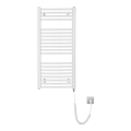 Aqualine - Elektrische badkamerradiator ORBIT-E 300W 96x45 cm, wit, rond