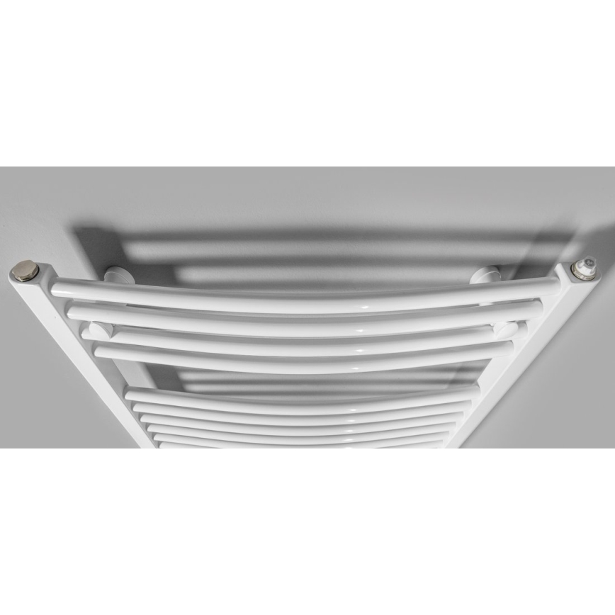 Aqualine - Elektrische badkamerradiator ORBIT-E 600 W 132 x 60 cm wit, rond