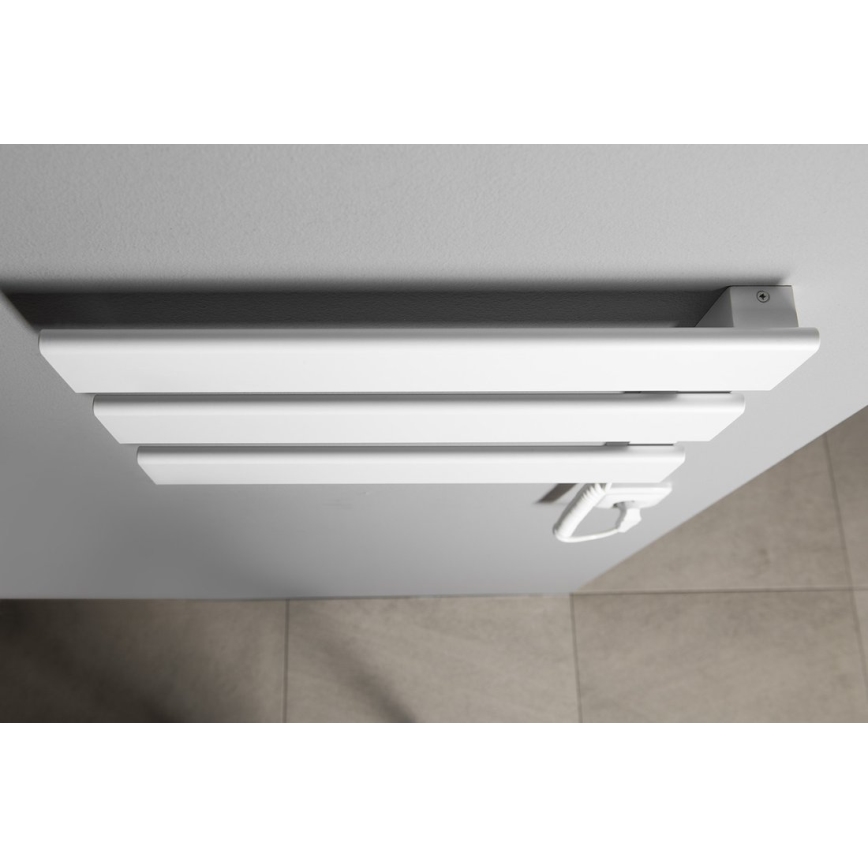 Aqualine - Elektrische handdoekhouder ELVIS 50W/230V 34,2 cm wit rechts