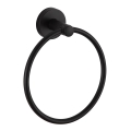 Aqualine - Handdoekhouder voor aan de muur SAMBA diameter 15,5 cm zwart