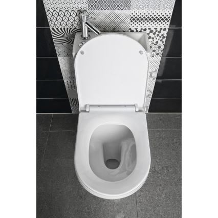 Aqualine - HYGIE WC-combinatie met wastafel, keramiek/wit